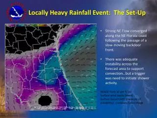 Locally Heavy Rainfall Event: The Set-Up
