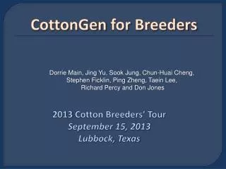 CottonGen for Breeders