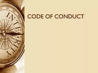 CODE OF CONDUCT