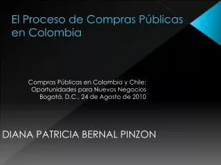el proceso de compras p blicas en colombia