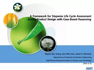 A Framework for Stepwise Life Cycle Assessment during Product Design with Case-Based Reasoning