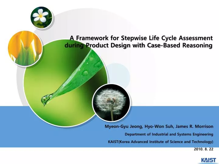 a framework for stepwise life cycle assessment during product design with case based reasoning