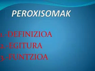peroxisomak