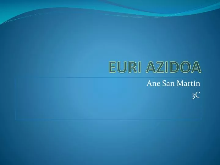 euri azidoa