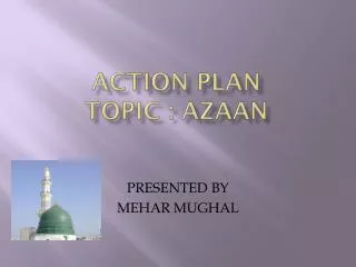 action plan topic azaan
