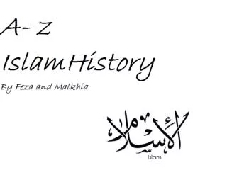 A-Z Islam History