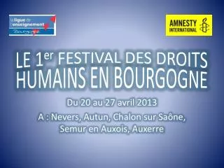 le 1 er festival des droits humains en bourgogne