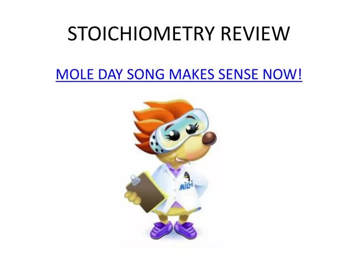 stoichiometry review