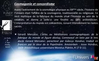 cosmogonie et concordisme