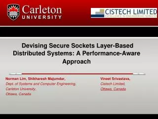 Devising Secure Sockets Layer-Based Distributed Systems: A Performance-Aware Approach
