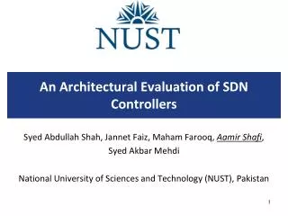 An Architectural Evaluation of SDN Controllers