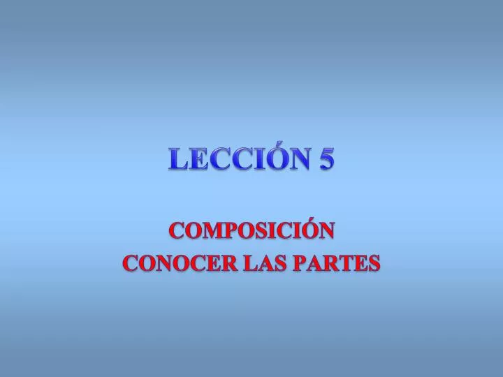 lecci n 5