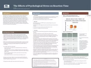 The Effects of Psychological Stress on Reaction Time