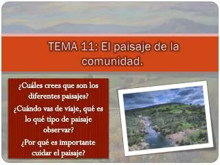 tema 11 el paisaje de la comunidad