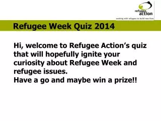 Refugee Week Quiz 2014