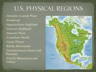 U.S. PHYSICAL REGIONS