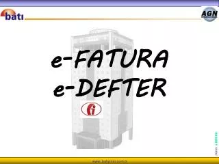 e fatura e defter