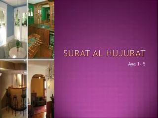 Surat Al Hujurat