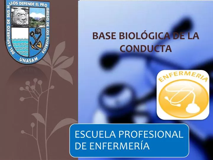 base biol gica de la conducta