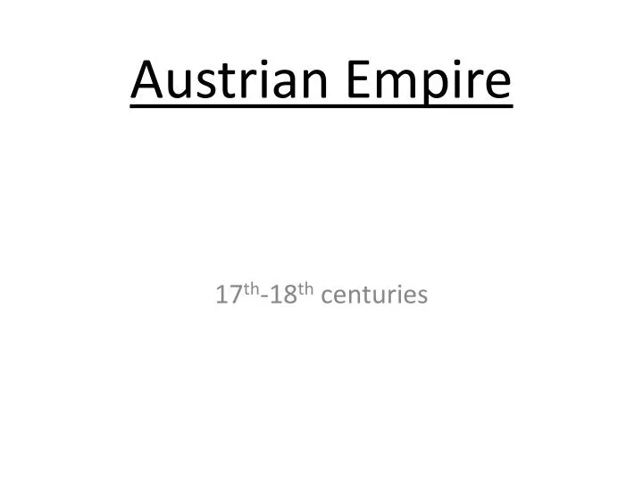 austrian empire