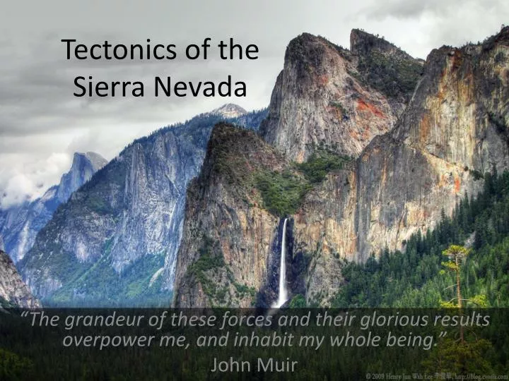 tectonics of the sierra nevada