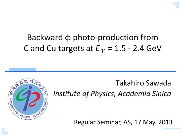 backward photo production from c and cu targets at e 1 5 2 4 gev