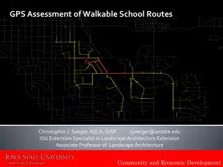 GPS Assessment of Walkable School Routes