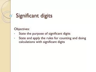 significant digits