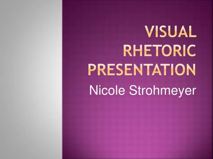 visual rhetoric presentation