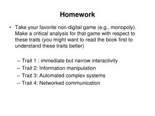 Homework