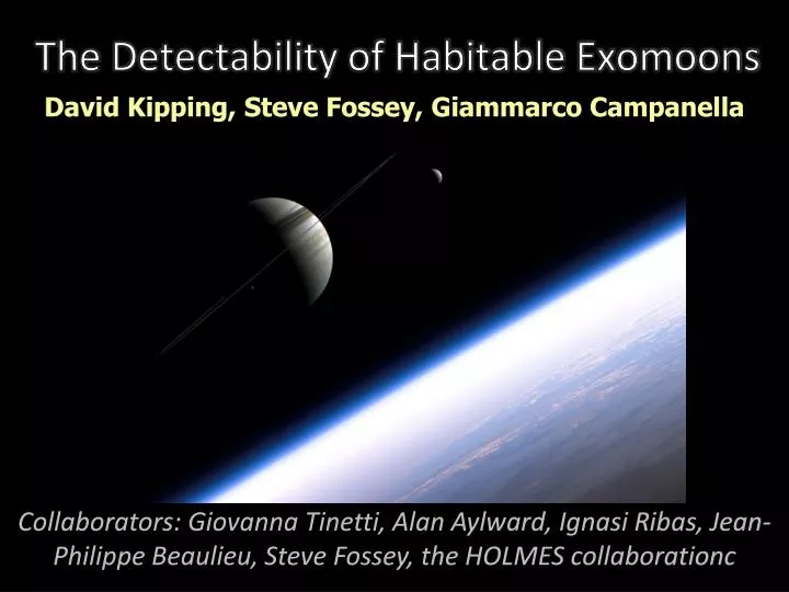 the detectability of habitable exomoons