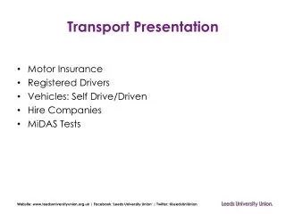 Transport Presentation