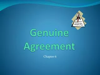 genuine agreement