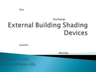 bradley turner bturner@spsu edu