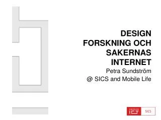 design forskning och sakernas internet