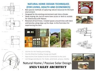 Natural Home / Passive Solar Design