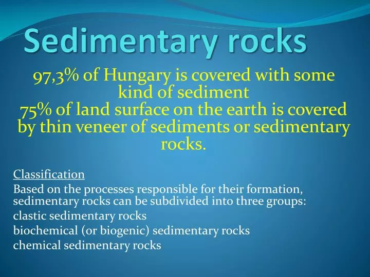 sedimentary r ocks