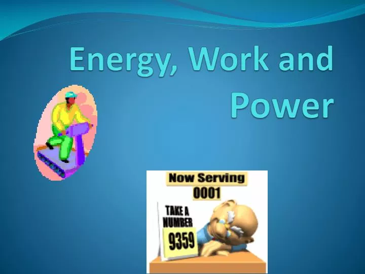 energy work and power