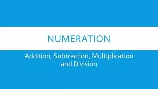 Numeration