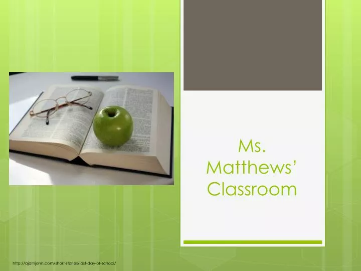ms matthews classroom