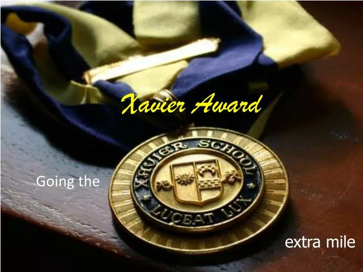 xavier award