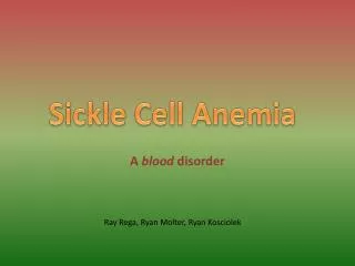 PPT - Blood Disorder (Hematologic Disease) PowerPoint Presentation ...