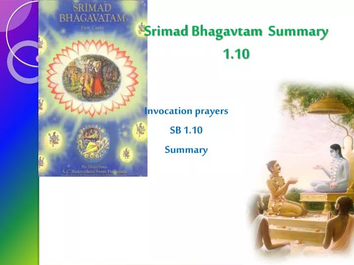 srimad bhagavtam summary 1 10