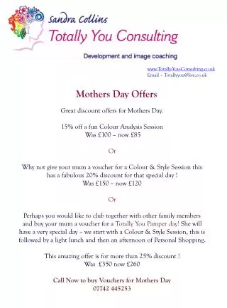 Mothers Day Offers