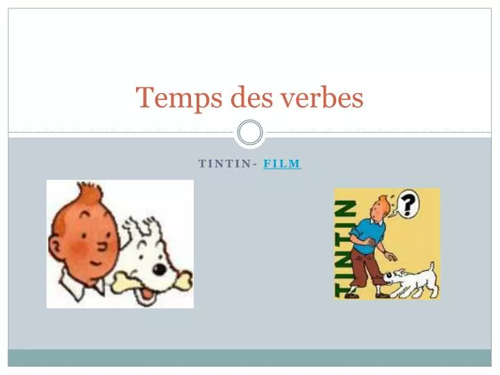 temps des verbes