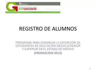 registro de alumnos
