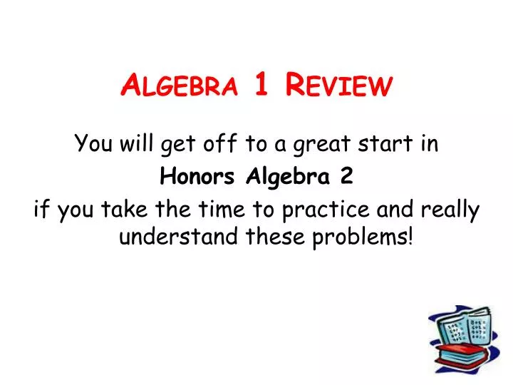 algebra 1 review