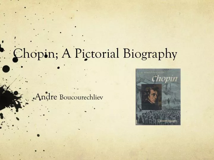 chopin a pictorial biography