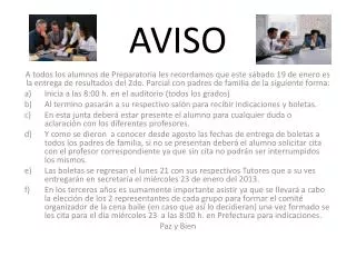 aviso