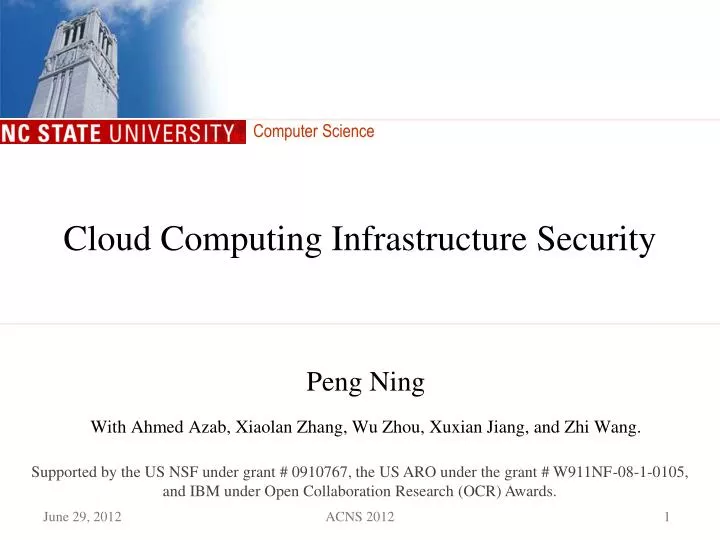 cloud computing infrastructure security